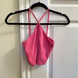 Zara pink halter tank top